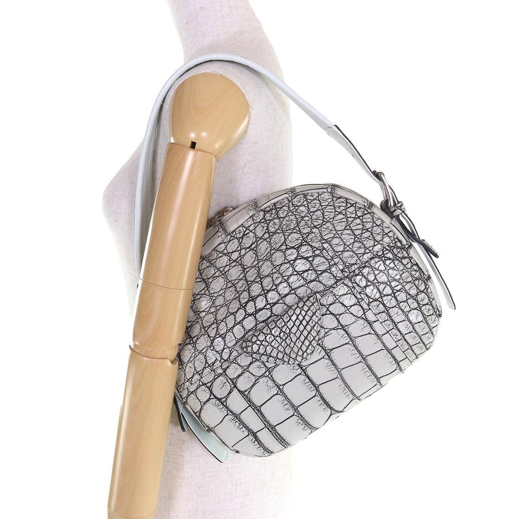 Ausgezeichnet Ihre Schönheit Schultertasche Krokodilleder Handtasche mit JRA-Etikett Gebraucht