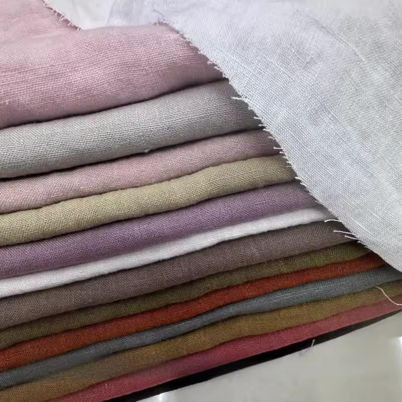100x140cm 100% Ramie Linen Fabric High-grade Pure Hemp Natural Yarn-dyed Cloth For DIY Hanfu Pants Dress Coat Sewing Crafts