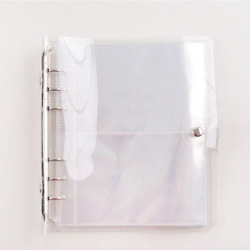 Transparent Sparkling Large Capacity 6hole Album With Pp Cover For Gift Giving And Collecting