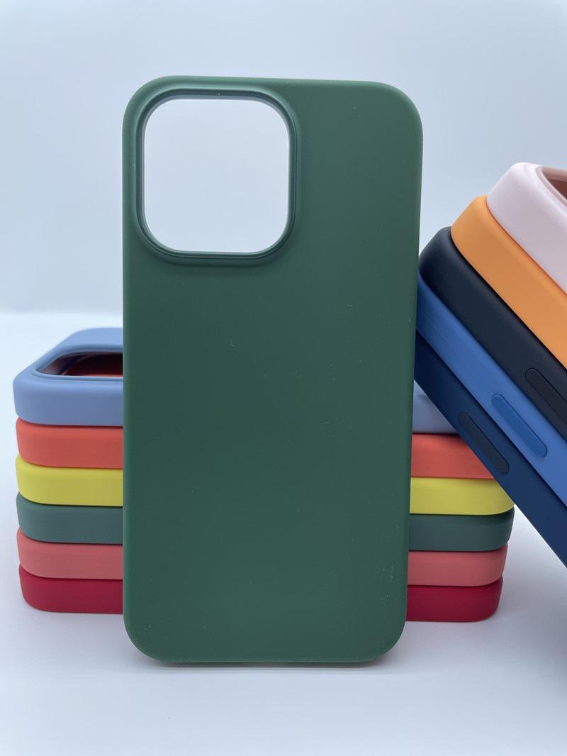 

Apple 13 Pro Max Liquid Silicone Case with Pop-up Window & Full Coverage iPhone 13 mini with MagSafe