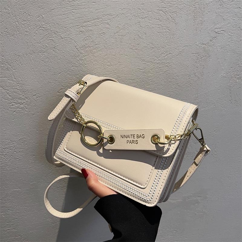 High-end small bag women's new trendy versatile shoulder messenger bag fashion niche small square bag