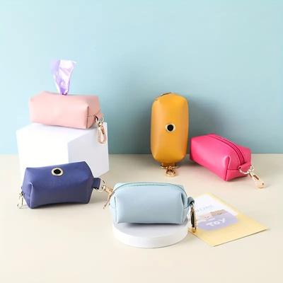 Portable Pet Dogs Poop Bag Dispenser Pick-Up Bags Holder Cleaning Waste Garbage Bag Outdoor Walking Garbage Poop Storage Bags