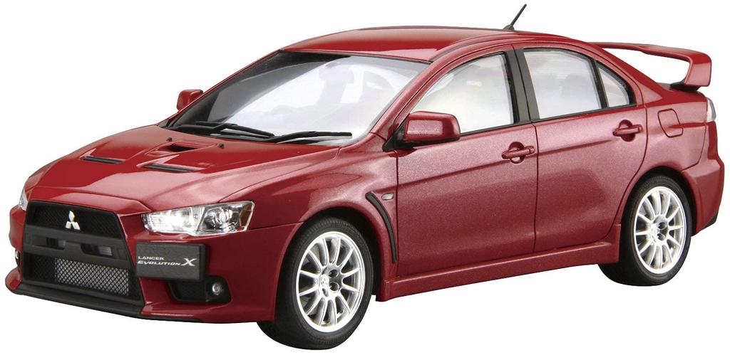 Aoshima Bunka Kyozai The Model Car Series 02 Mitsubishi CZ4A Lancer Evolution Final Edition 2015 Plastic Model (AOSHIMA) 1/24 No.