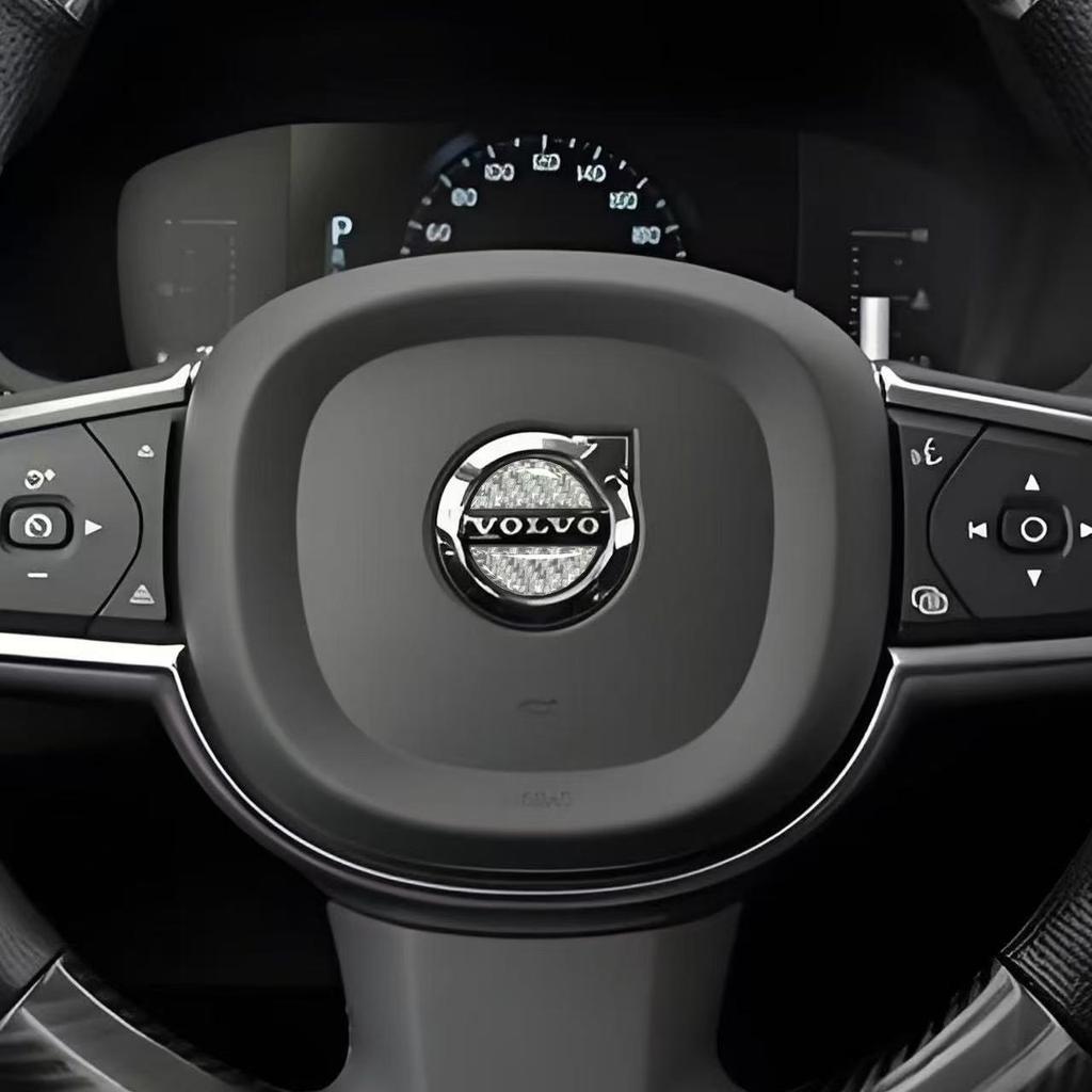 Carbon Fiber Epoxy Resin Car Steering Wheel Sticker Cover for Volvo Rdesign XC90 S60 XC60 V70 S80 S40 V50 V40 V60 C30 Accessorie