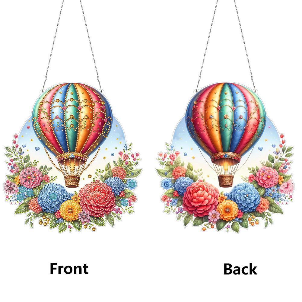 Acrylic 2D/Flat DIY Special Shape Hanging Diamond Art Kits Diamond Painting Set Diamond Art Pendant Home Wall Decoration Crafts
