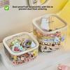 1pc Hair Accessory Storage Box, Desktop Press On Jewelry Box, with Lid, Girls' Rubber Band Headband Hair Clip Organizing Box