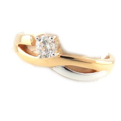 2 Tone 'Câlin' Gold Plated Ring