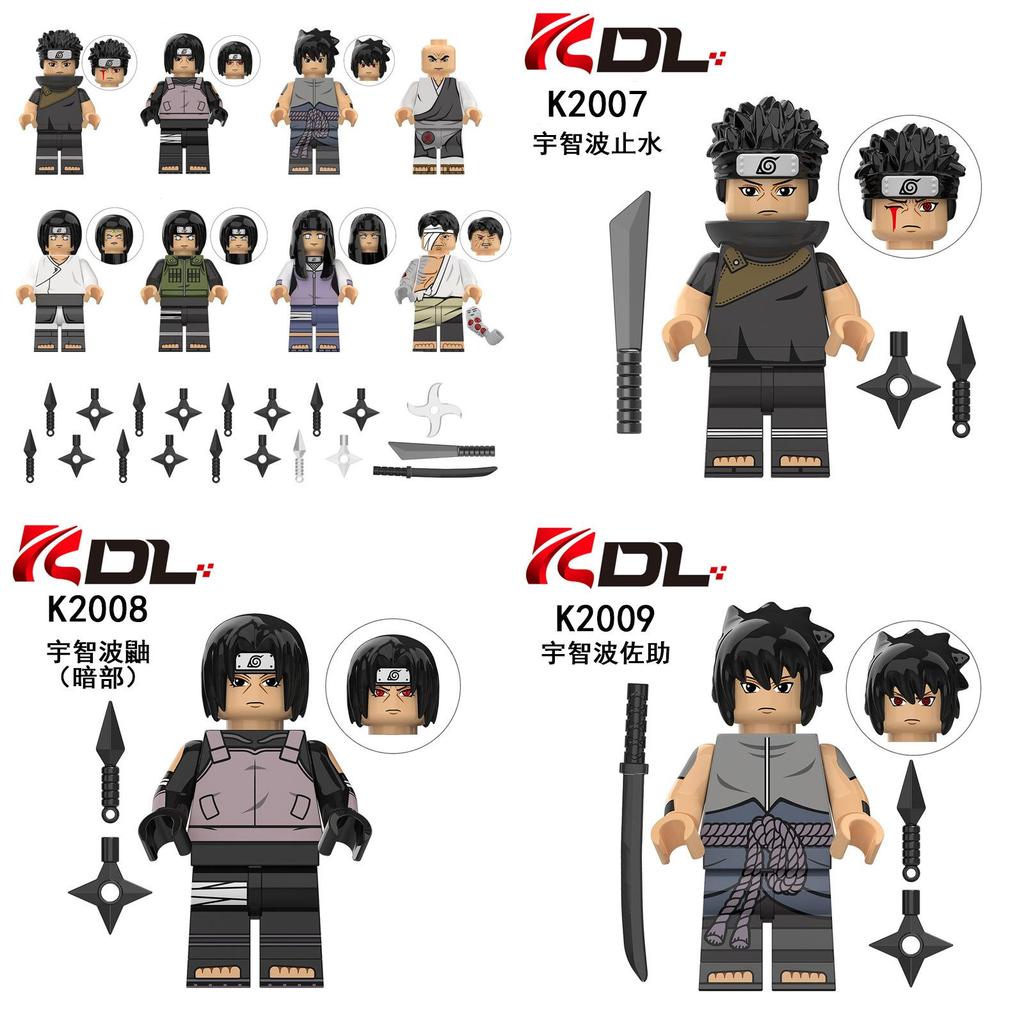 Kdl802 Anime Ninja Building Block Figures Set With 38 To 50 Colorful Pieces For Kids
