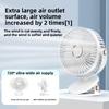 Ventilador de escritorio portátil de 6 pulgadas con luz LED recargable y clip potente por USB