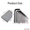Hex for Key Allen Wrench Set, Long Arm End Hex for Key Set Tools, T-Handle, S2 S