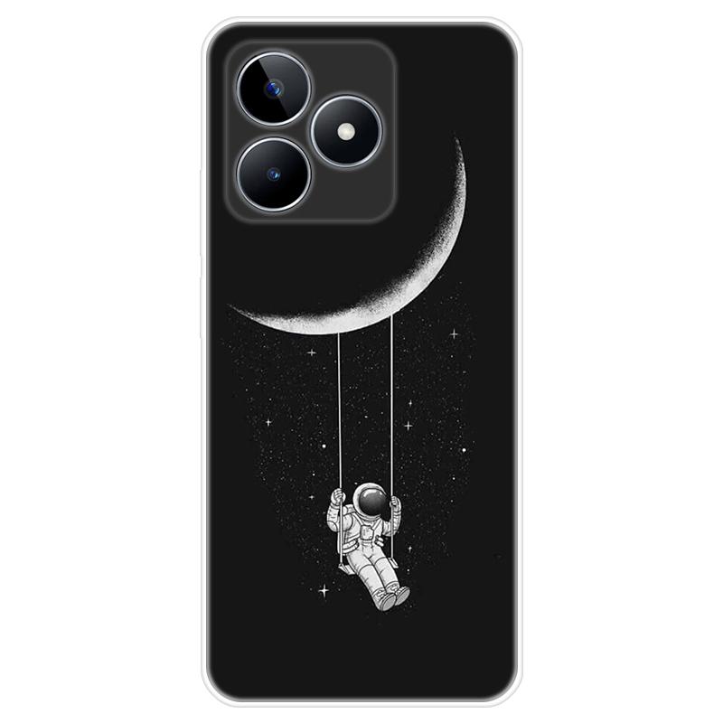 Für Realme C51 Gehäuse TPU Lackierte Rückseite Realme C51 Weiche Silikonhülle