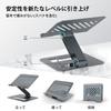 WAVLINK Aluminum Adjustable Laptop Stand with 9-in-1 USB-C Docking Station, Ergonomic Portable Folding and Heightening Mount for MacBook and Windows