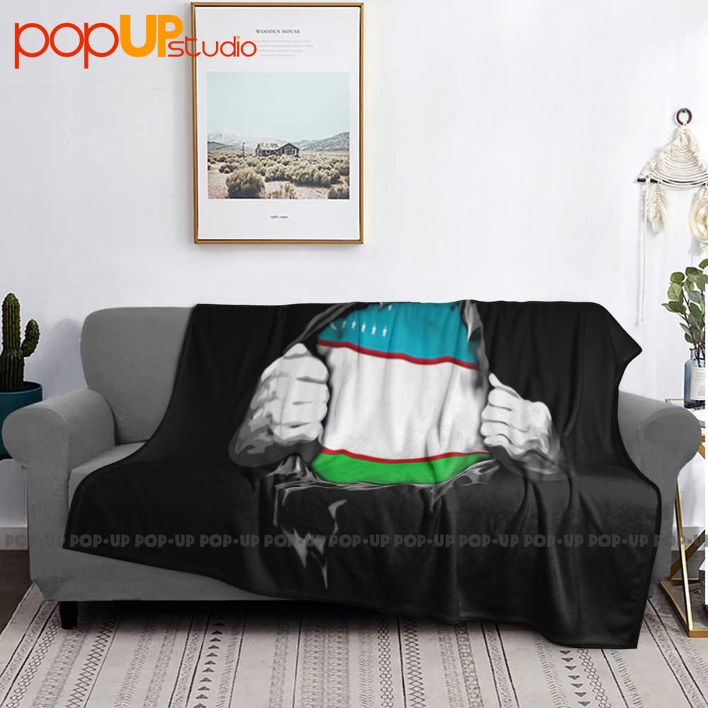 Blood Insides Uzbekistan Flag Ultra-Soft Blanket Quilt Winter Sofa Cover Bed Covers