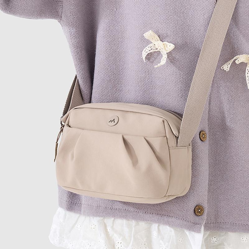 Leichte Nylon-Tasche Damen Schultertasche Crossbody-Tasche Mehrschichtige Handy-Tasche