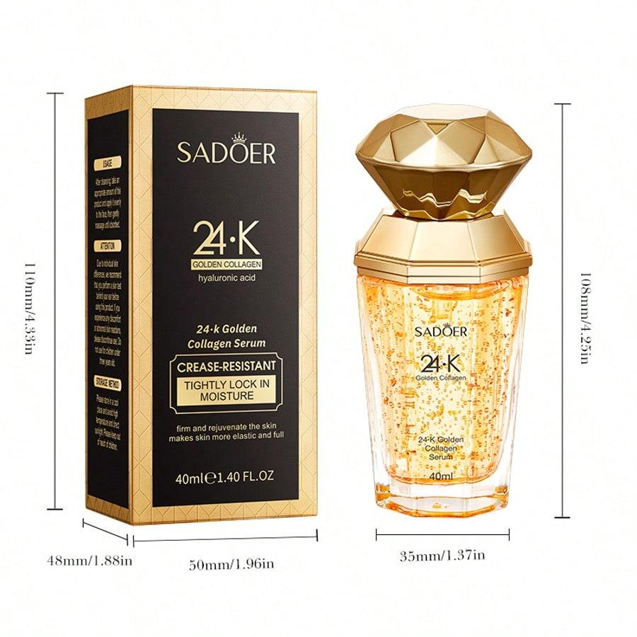 K Gold Collagen Essence, an essence for improving fine lines and hydrating, reduces wrinkles and nourishes the skin.