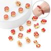 Gold Plated Oil Drip Charms Copper Beads and Accessories for Vintage DIY Jewelry