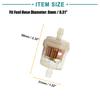 ACROPIX Magnetic Motorcycle Gasoline Inline Diesel Fuel Filter 8mm Diameter Hose Universal Clear 2pcs