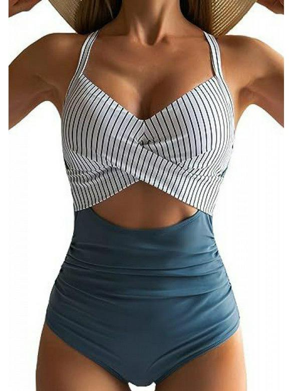 Europäischer & Amerikanischer Sexy Rückenfreier Einteiliger Badeanzug für Damen mit Slim Fit und Hohl-Design