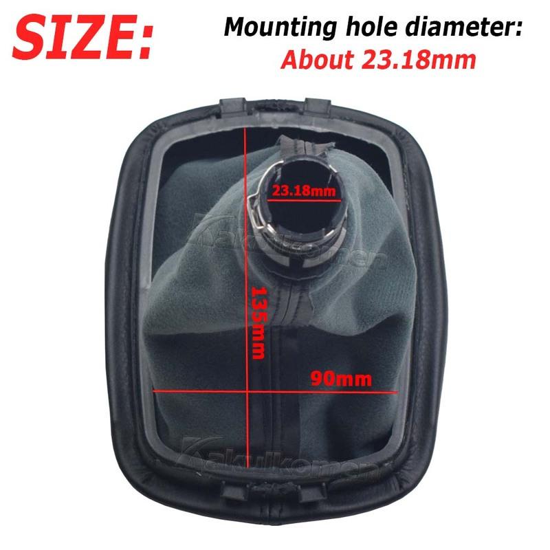 5/6 Speed Manual Gear Shift Knob Lever Pen Black Gaiter Boot Cover Case For Skoda Octavia Tour 1997-2011 Car Accessories
