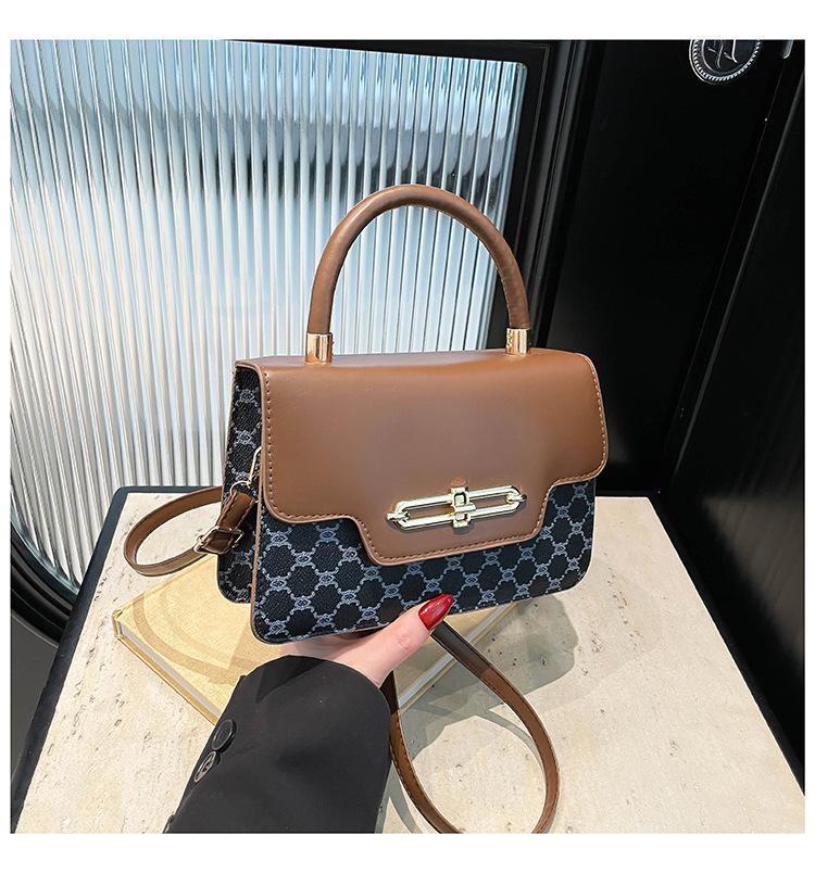 

Летняя новая популярная универсальная сумка через плечо для поездок на работу, сумка-мессенджер в иностранном стиле, женская простая высококачественная текстурная темпераментная сумочка чёрный