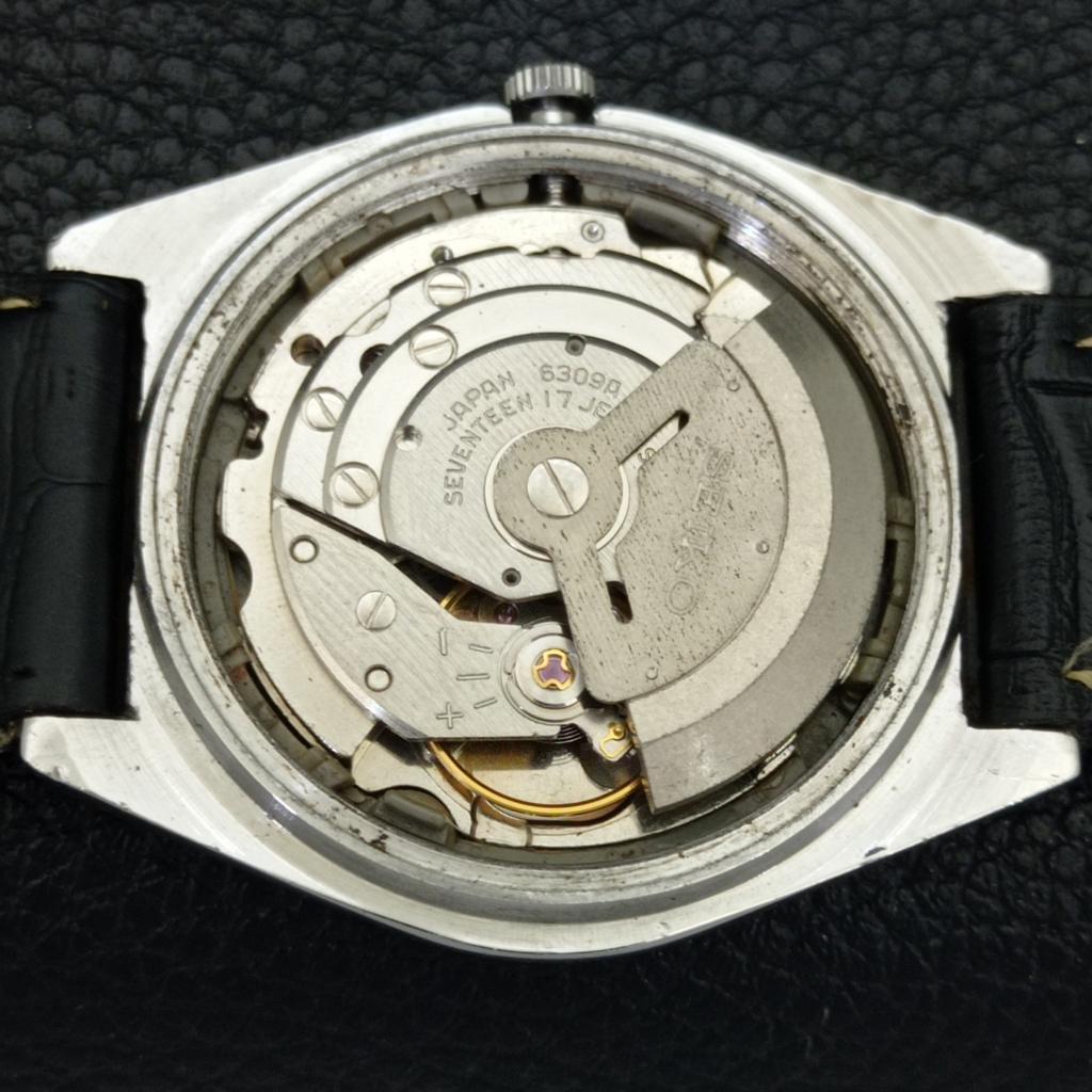 JAPAN VINTAGE SEIKO 5 AUTOMATIC 6309A MENS ARABIC WHITE DIAL WATCH a701423-5