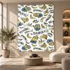 Decorative Tapestry,Minions Printed Wall Art, Lightweight Wall Hanging For Bedroom Background