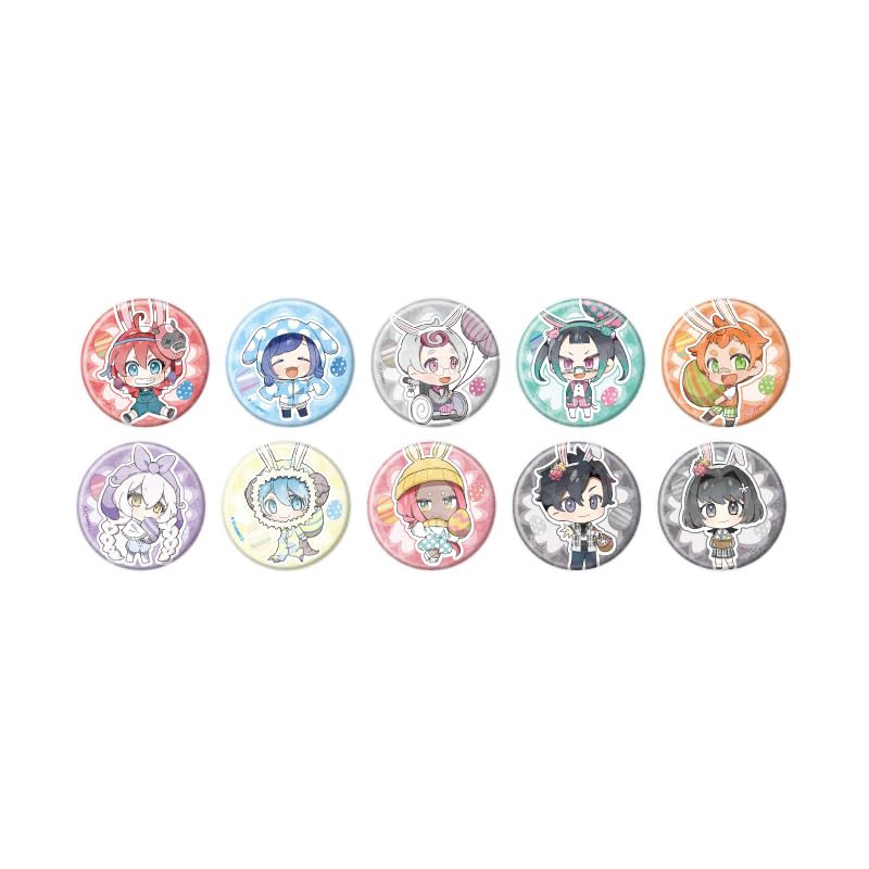 

Maimaimaigoen 03 [Mini Character Illustration] Holographic Can Badge [57mm] Box of 10