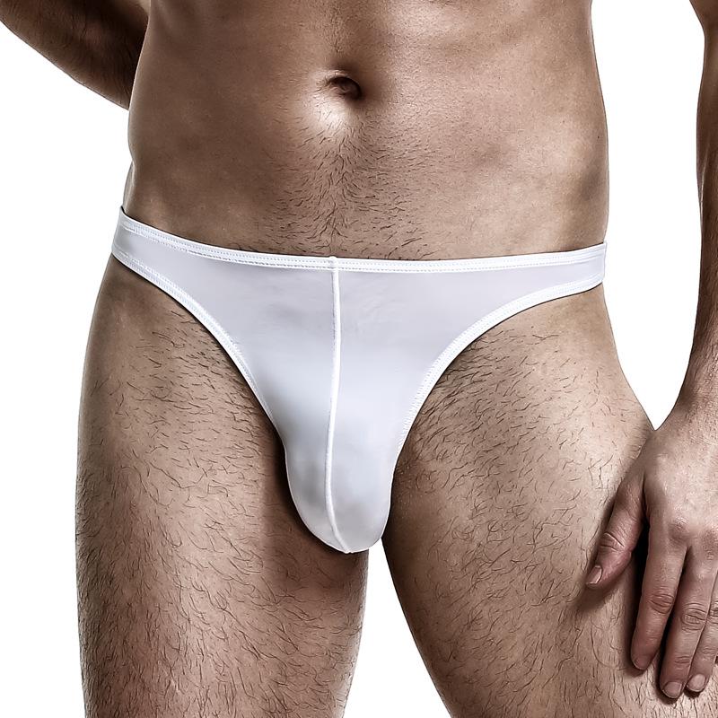 Herren-String aus Eisseide mit niedriger Taille und U-Konvex-Form – Atmungsaktive, sexy, elastische Sportunterwäsche