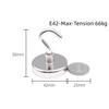 10PCS Strong Magnet Hooks Multi-Purpose Storage Hooks Home Kitchen Bar Storage Hooks Key Storage Hooks Bathroom Hangers