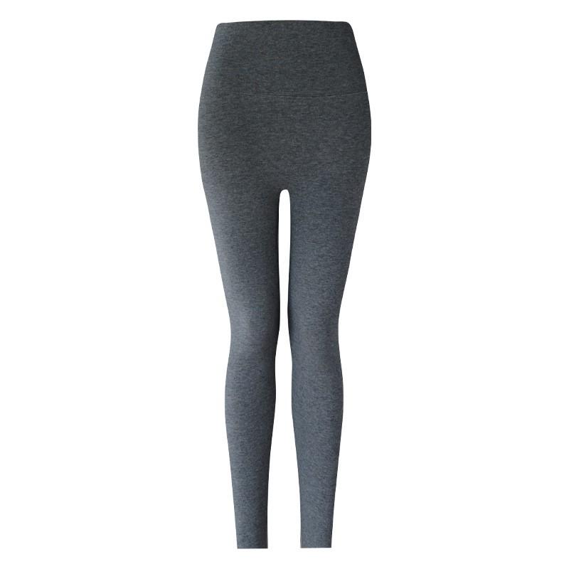 High-Waisted Seamless Fleece-Lined Cotton Leggings Girls Over 4 Years Warm Thick Stretchy Slim Fit Pants