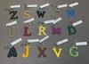 Stijlvolle Echtlederen Letter Sleutelhanger Hanger voor Meisjes