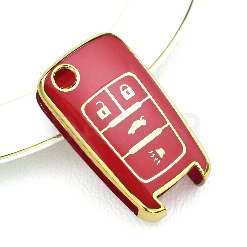 For Chevrolet Car Key Fob For Chevrolet Chevy Cruze Malibu Camaro Aveo Equinox Impala Sonic 2 3 4 5 Buttons Tpu Smart Key Case