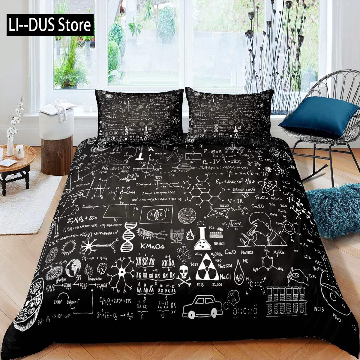 

Comforter Science King Size Periodic Table Of Elements Bedding Set Chemistry Lovers Learning Image For Kids Teens Adults Comforter (quilt)-EU Single(135*200cm)3pcs