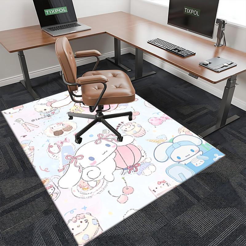 Anime Cartoon Design Chair Mat - Non-Slip Carpet for Office Chairs, Festive Gift, Suitable for All Seasons, Decorative Rug for Home, Living Room, Bedr