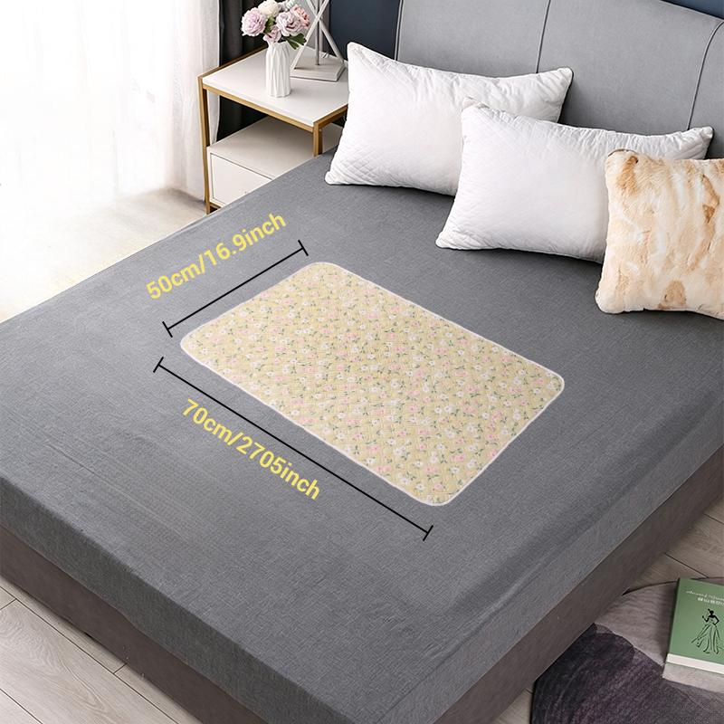 Washable Incontinence Pads for Elderly & Pets Old - Leak-Proof Bed Care Mats Cotton for Menstruation & Home Use Multiple Sizes