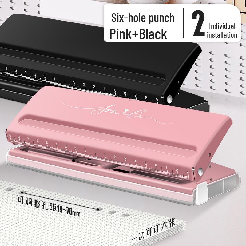 Punching Machine 9170: A6 Loose-leaf Six-hole Planner and File Round Hole Puncher