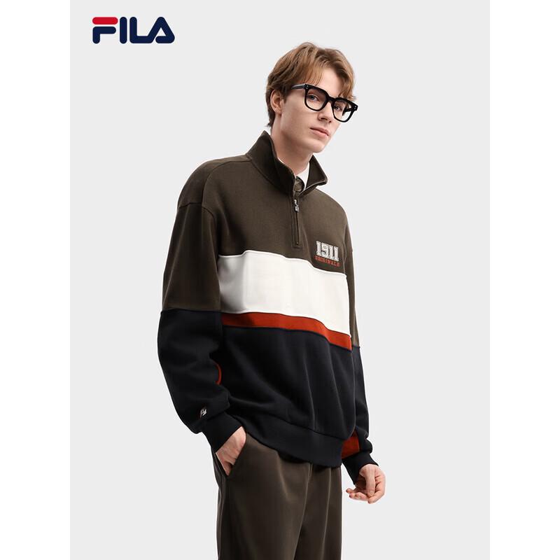 FILA Men s Colorblock Knit Pullover Sweatshirt L 13890₽