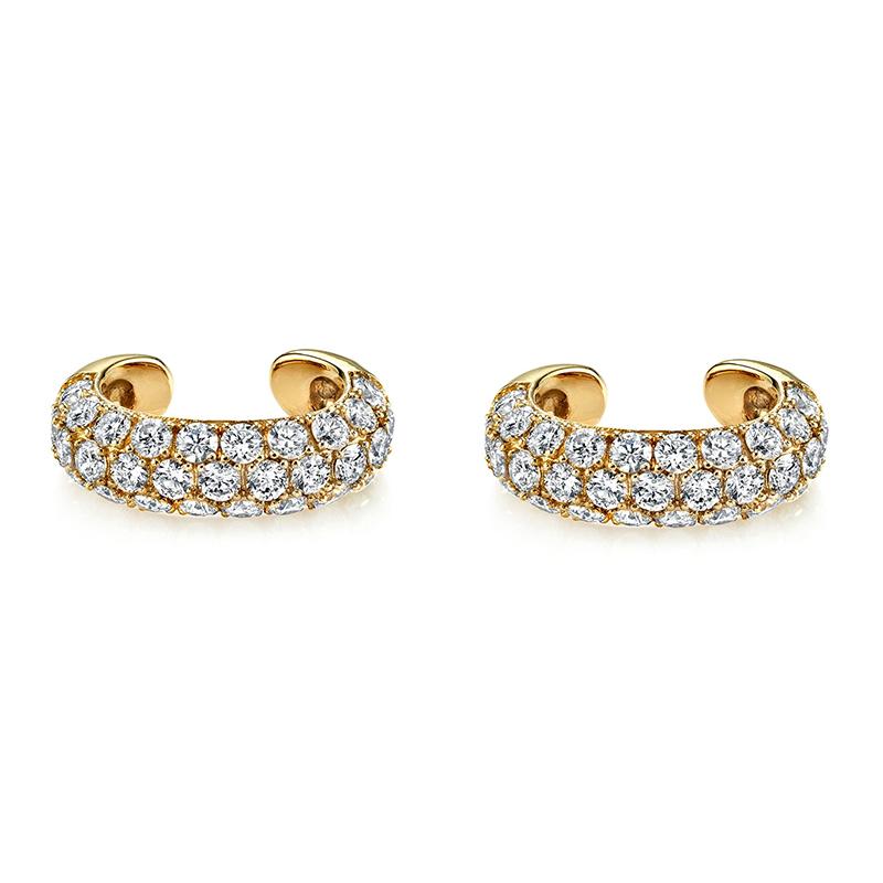 Gold Filled Silver Color Hoop Earrings For Women Stud Earring Zircon Piercing Drop Earings Personalized Jewelry Wholesale