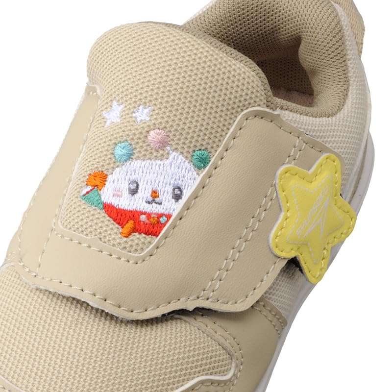 Shunsoku Baby Inai Inai Foot Development and Brain Sizes SJB Cm Shoes, Baa!, Training, 12-15cm, 3E, 1790, Beige, 15.0