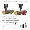 Wood Splitter Drill Bit Cone Splitter 85mm with Deep Spiral and Three Handles for Enhanced Wood Splitting Efficiency
