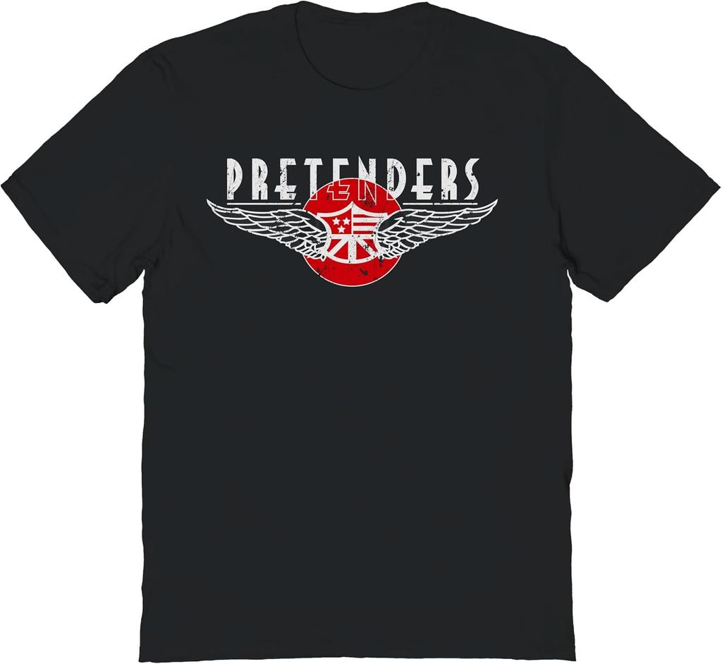 Pretenders Wing Logo Grunge Graphic T-shirt