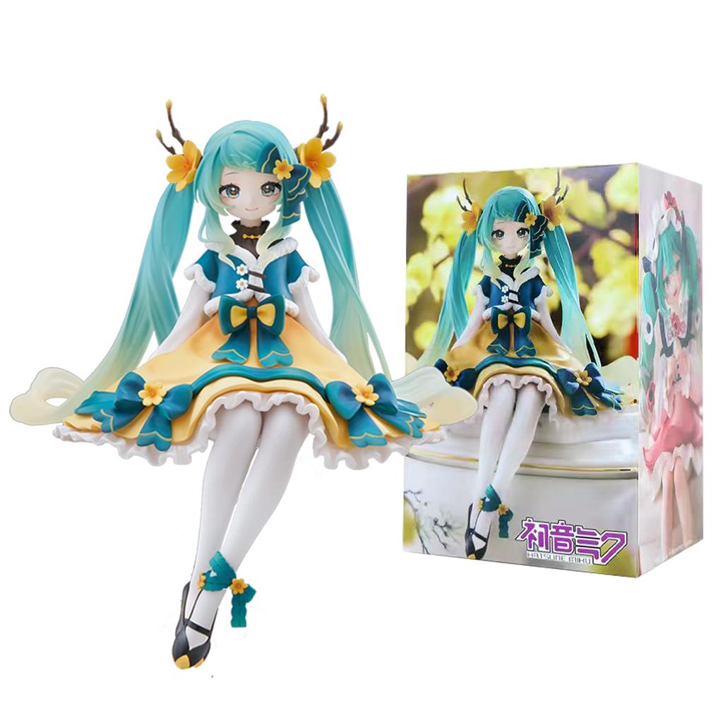 Hatsune Miku Anime Figure Toys Flower Fairy Collection Series MIKU Cute Cartoon PVC Action Figurine Model Doll Kid Birthday Gift