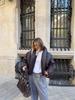 Giacca Cappotto in Pelle da Donna Stile Streetwear con Collo Alto - Collezione Autunno/Inverno 2025