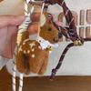 Handmade Wool Felt Deer Ornament Keychain - Creative Animal Bag Charm Gift
