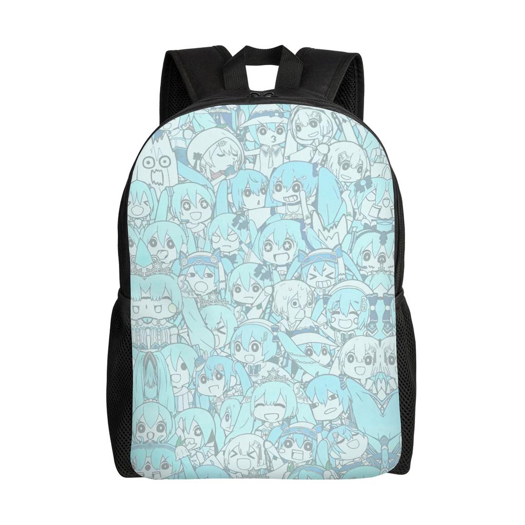 Hatsunes Anime Mikus Travel Backpack Men Women School Computer Bookbag Virtual Singer College Student Daypack Bags