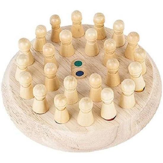Wooden Memory Match Stick Chess Game, BLOWEST Colorful Memory Chess, Funny Block Board Game, Early Educational Toy, Brain Training Games