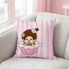 Cute M-Monchhichi Pillow Case Pattern Printed Pillowcase For Living Room Sofa Cushion Cover