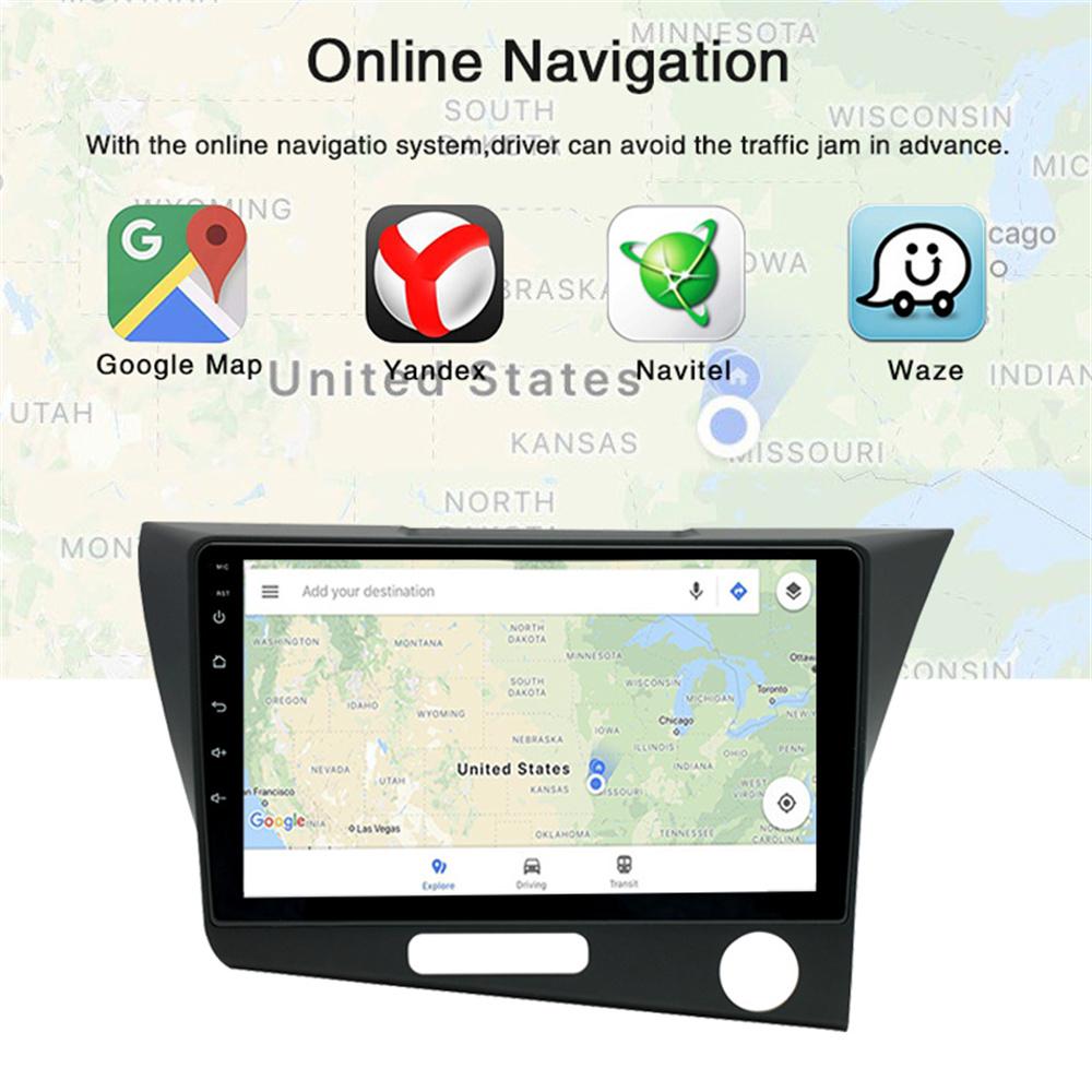 Navigation all-in-one machine for Honda CRZ10-16 comes standard with right-hand drive