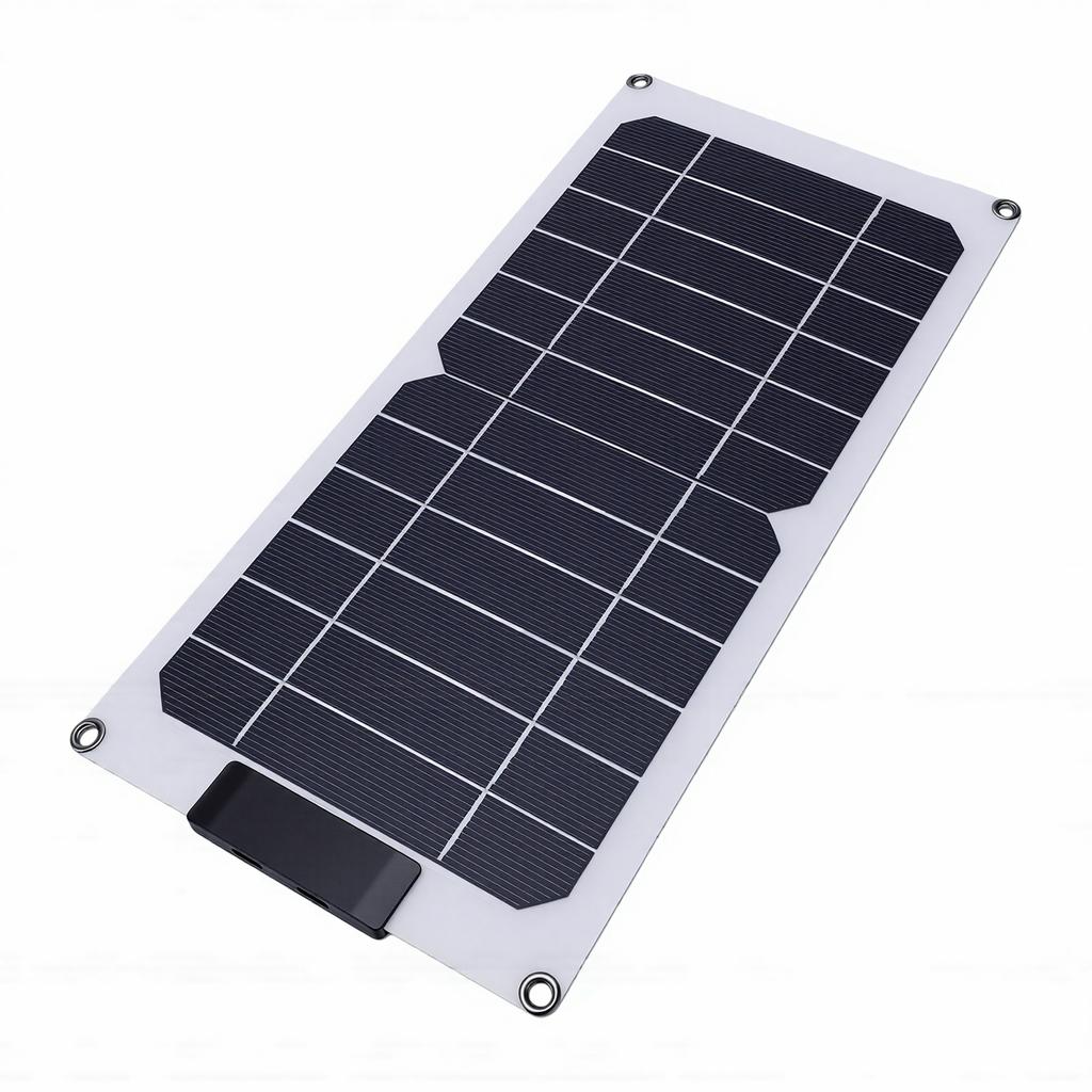 Portable Solar Panel 20W 2 Type C Ports High Efficiency Monocrystalline Solar Panel Charger for Phone Tablet
