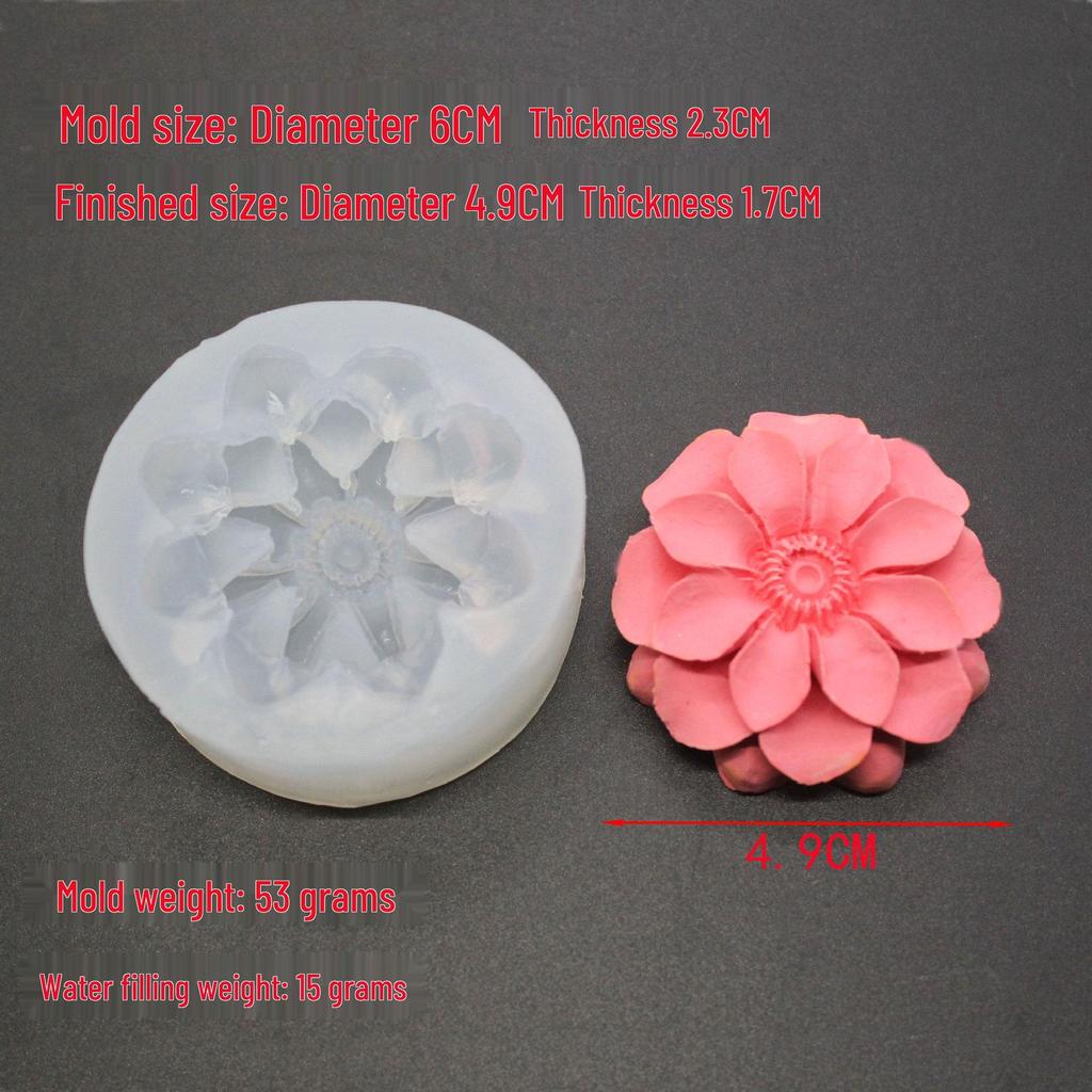 Large Peony Silicone Mold for Scented Candles, Mousse Cakes, Chocolates, and Soaps